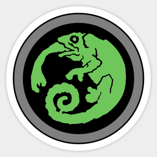 Chameleon Green Sticker